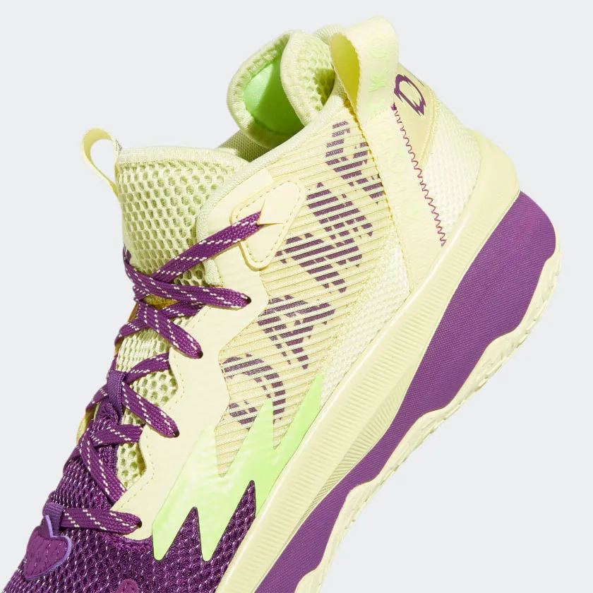 adidas DAME 8 Shoes | Yellow-Purple | Men's