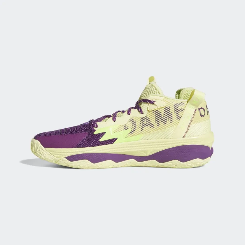 adidas DAME 8 Shoes | Yellow-Purple | Men's