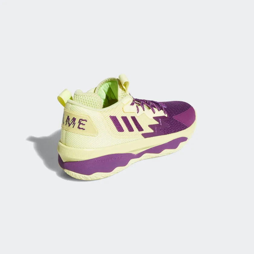 adidas DAME 8 Shoes | Yellow-Purple | Men's