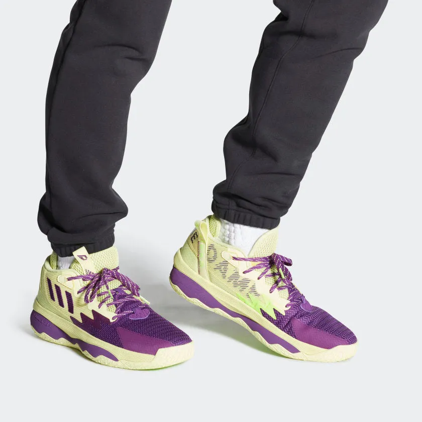 adidas DAME 8 Shoes | Yellow-Purple | Men's