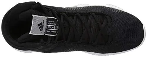 adidas Men's Pro Bounce 2018 Basketball Shoe, Black/White/Grey, 10.5 M US