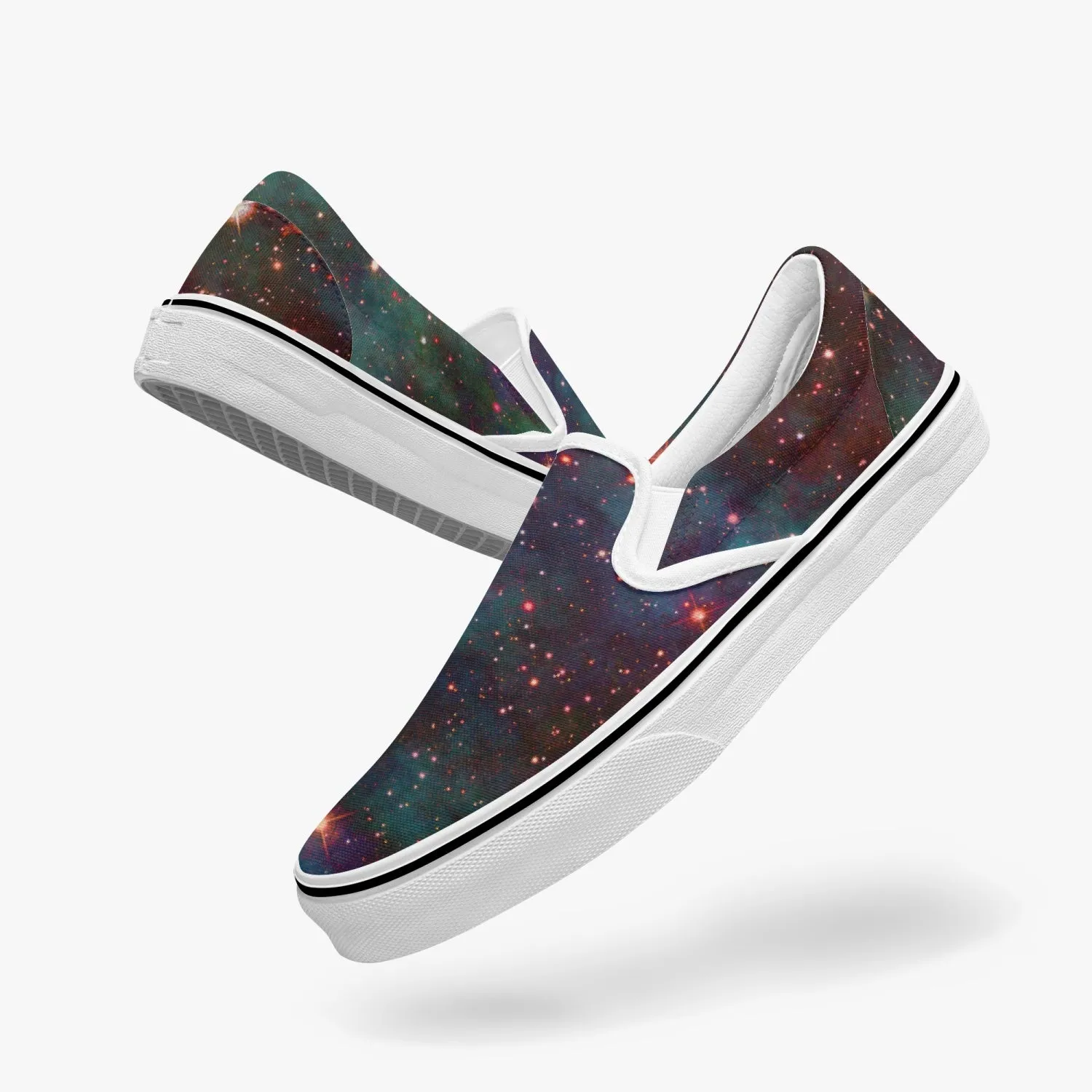 Archon Split-Style Psychedelic Slip-On Shoes