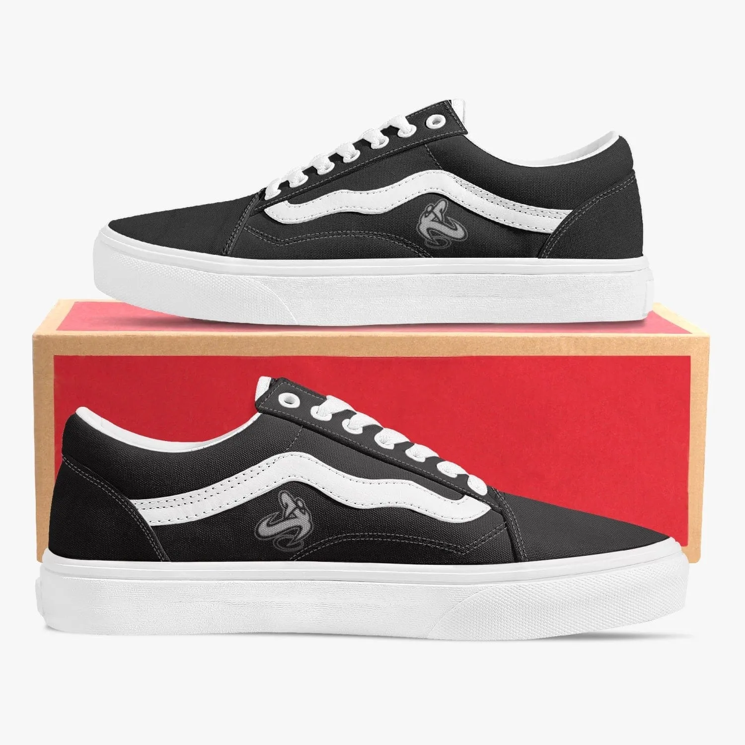 Athletic Apparatus Black Trendy Low-Top Canvas Sneakers