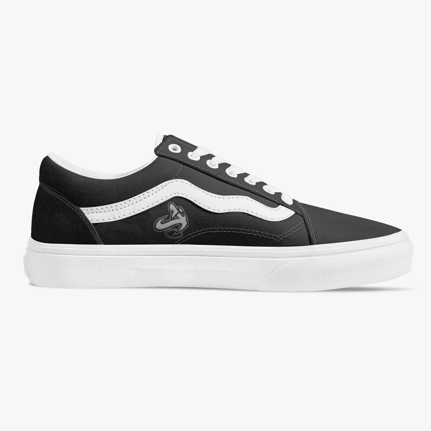 Athletic Apparatus Black Trendy Low-Top Canvas Sneakers