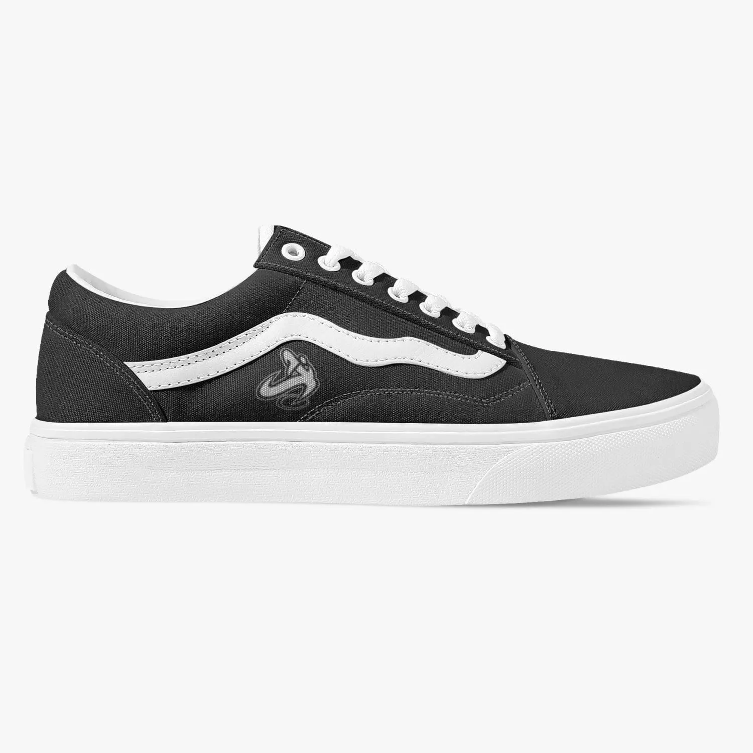 Athletic Apparatus Black Trendy Low-Top Canvas Sneakers