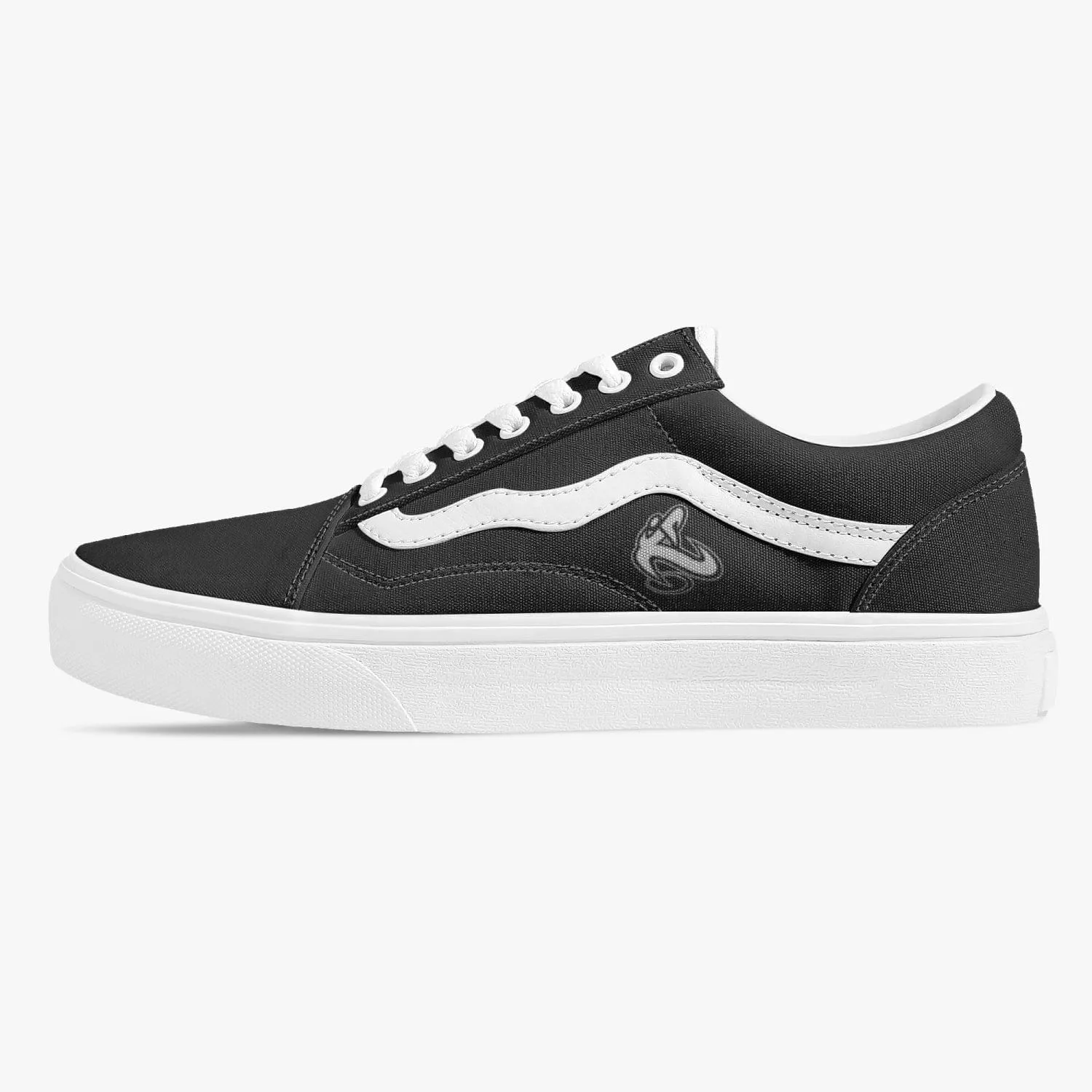 Athletic Apparatus Black Trendy Low-Top Canvas Sneakers