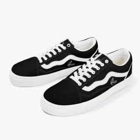 Athletic Apparatus Black Trendy Low-Top Canvas Sneakers