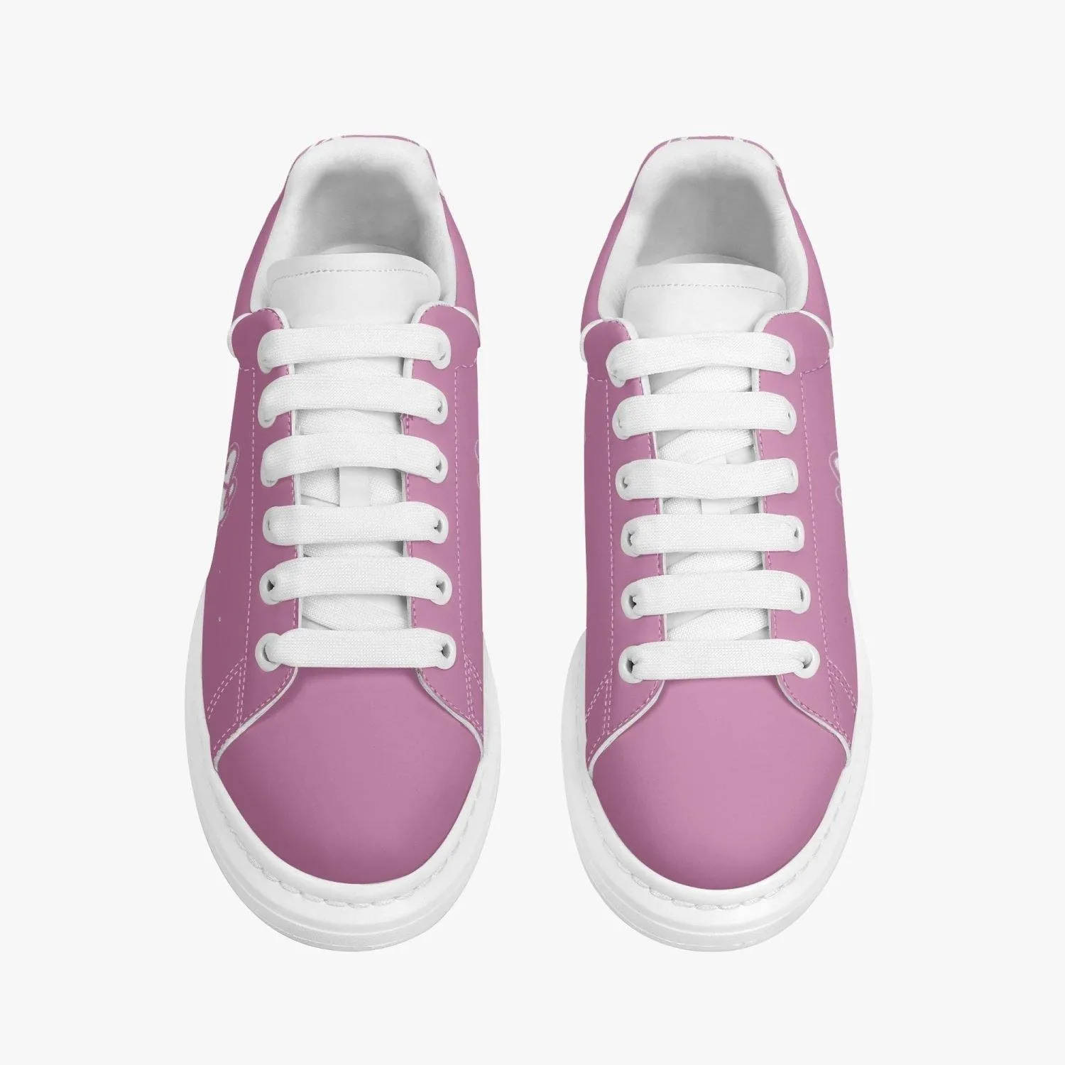 Athletic Apparatus Pink 1 Lifestyle Low-Top Leather Sneakers