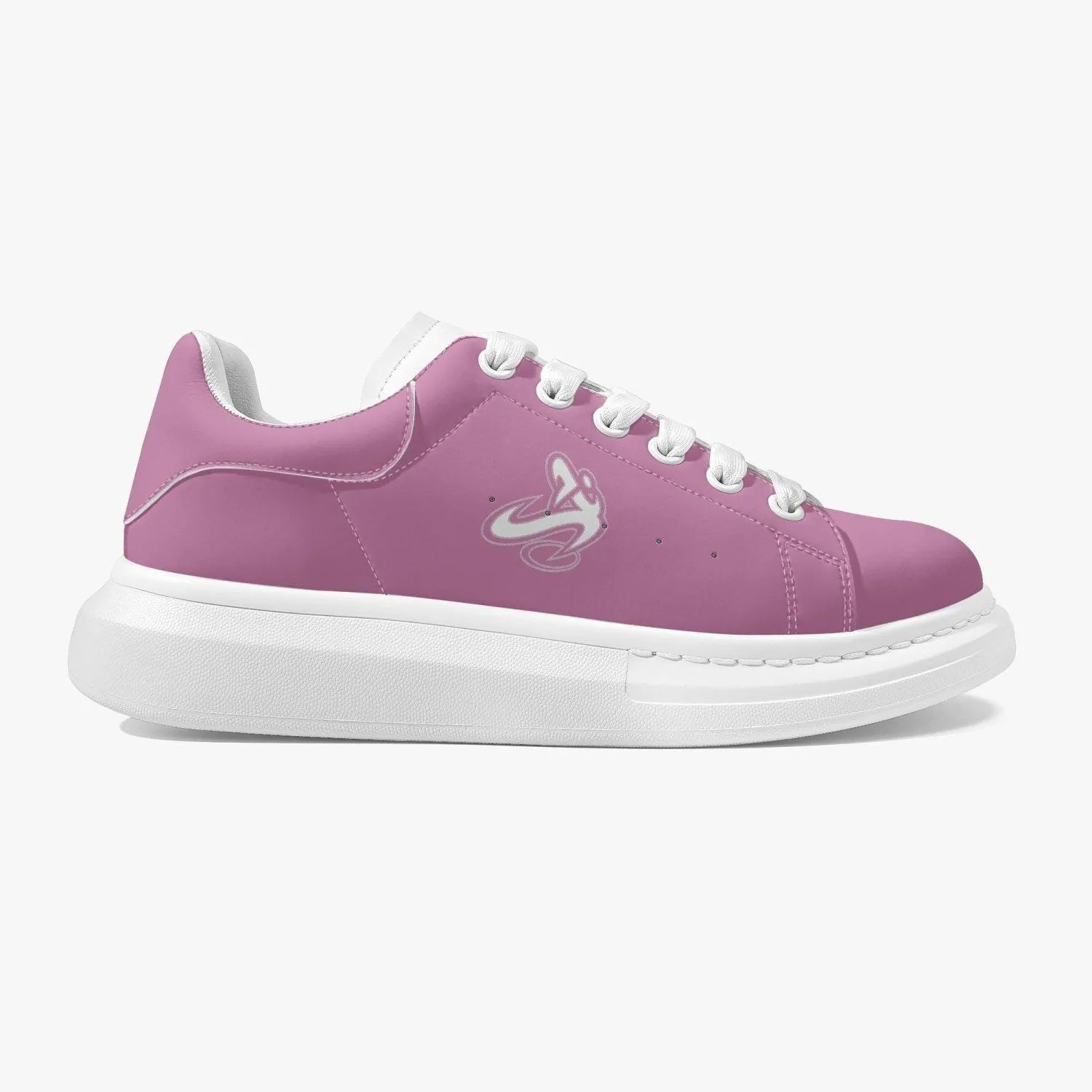 Athletic Apparatus Pink 1 Lifestyle Low-Top Leather Sneakers