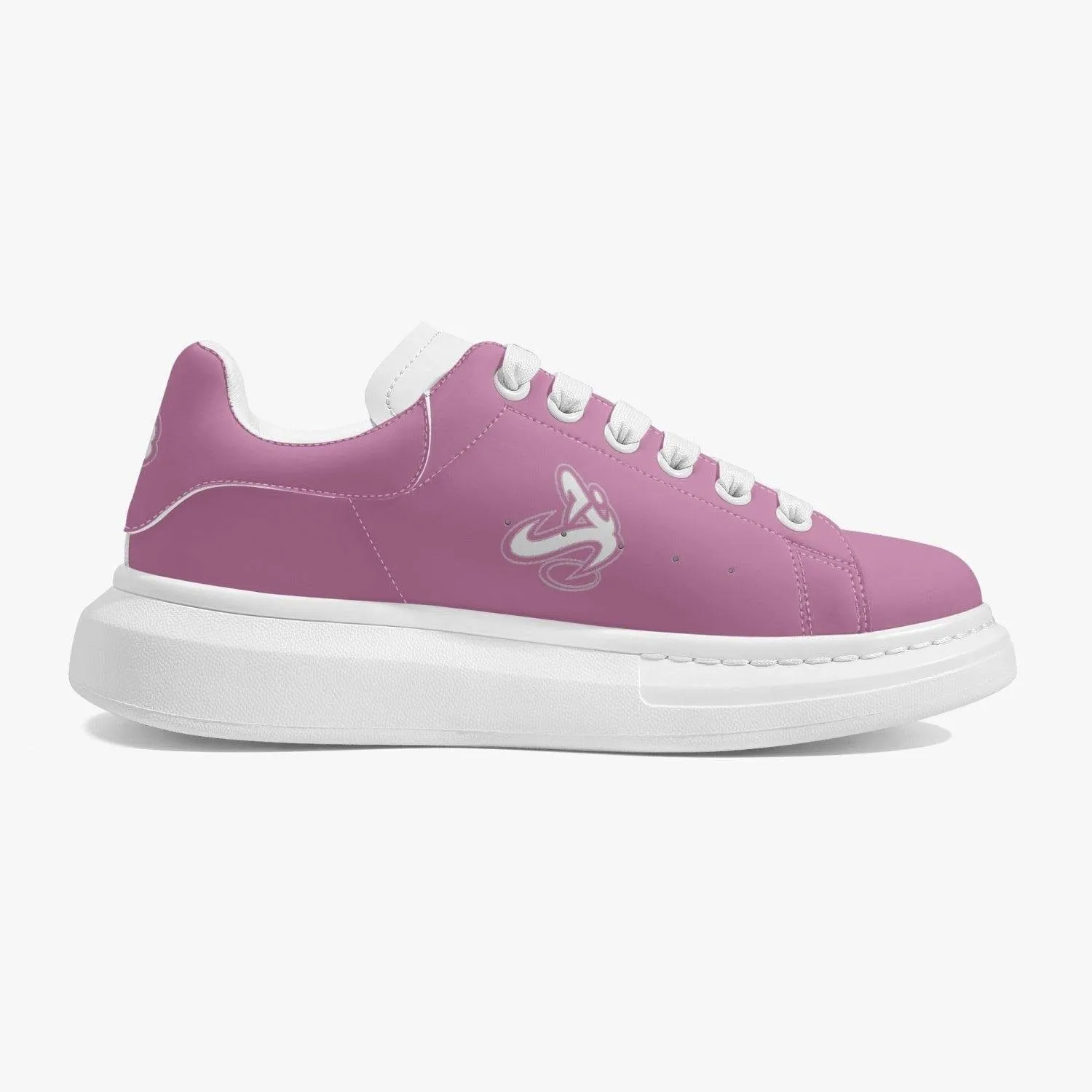 Athletic Apparatus Pink 1 Lifestyle Low-Top Leather Sneakers