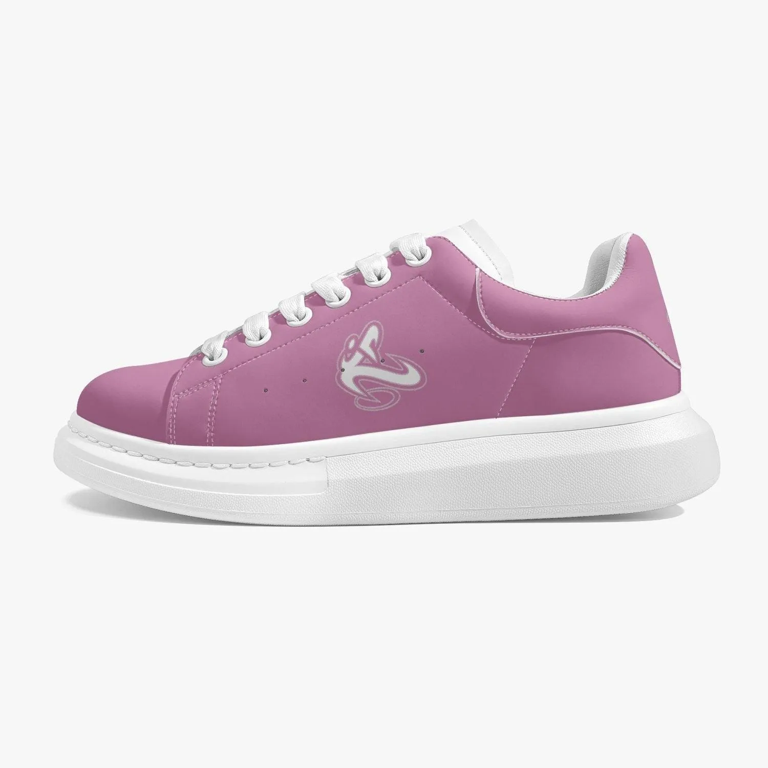 Athletic Apparatus Pink 1 Lifestyle Low-Top Leather Sneakers