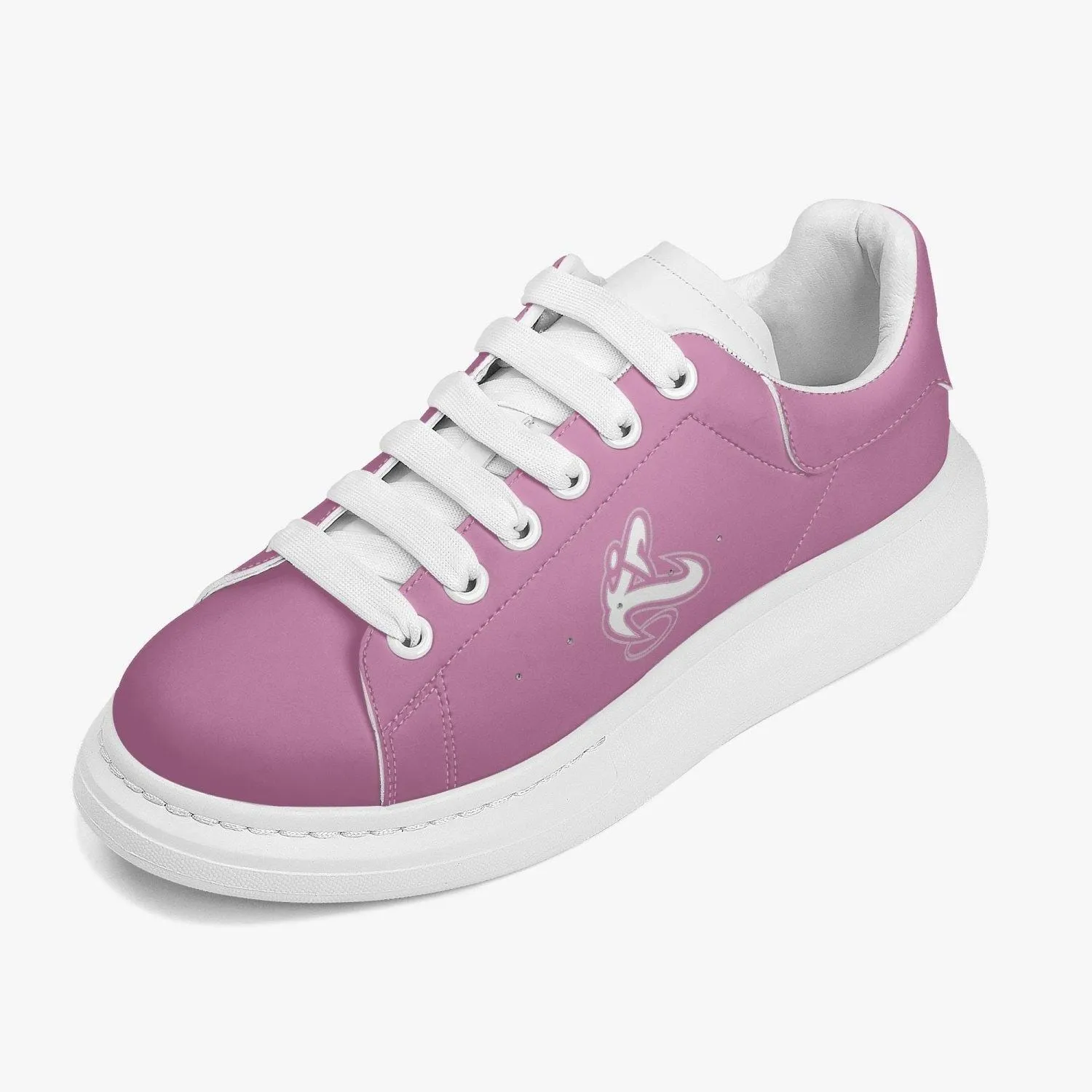 Athletic Apparatus Pink 1 Lifestyle Low-Top Leather Sneakers