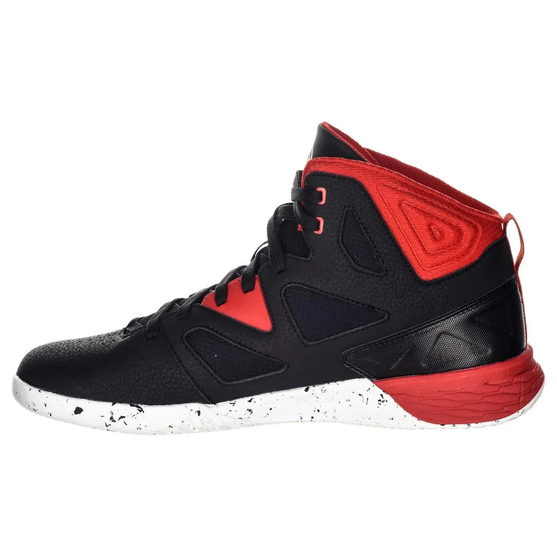 Beginner Basketball Shoes Shield 300 - Black/White/Red