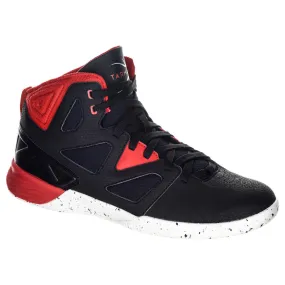 Beginner Basketball Shoes Shield 300 - Black/White/Red