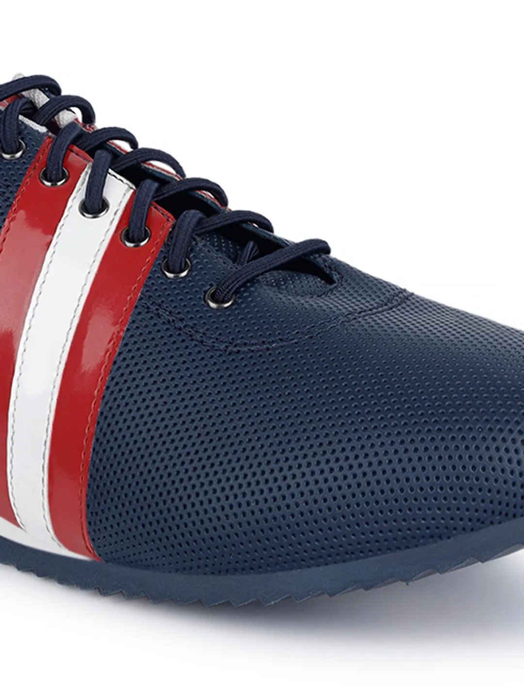 Brazillian Blue Fashion Color Blocked Lace-Up Sneaker