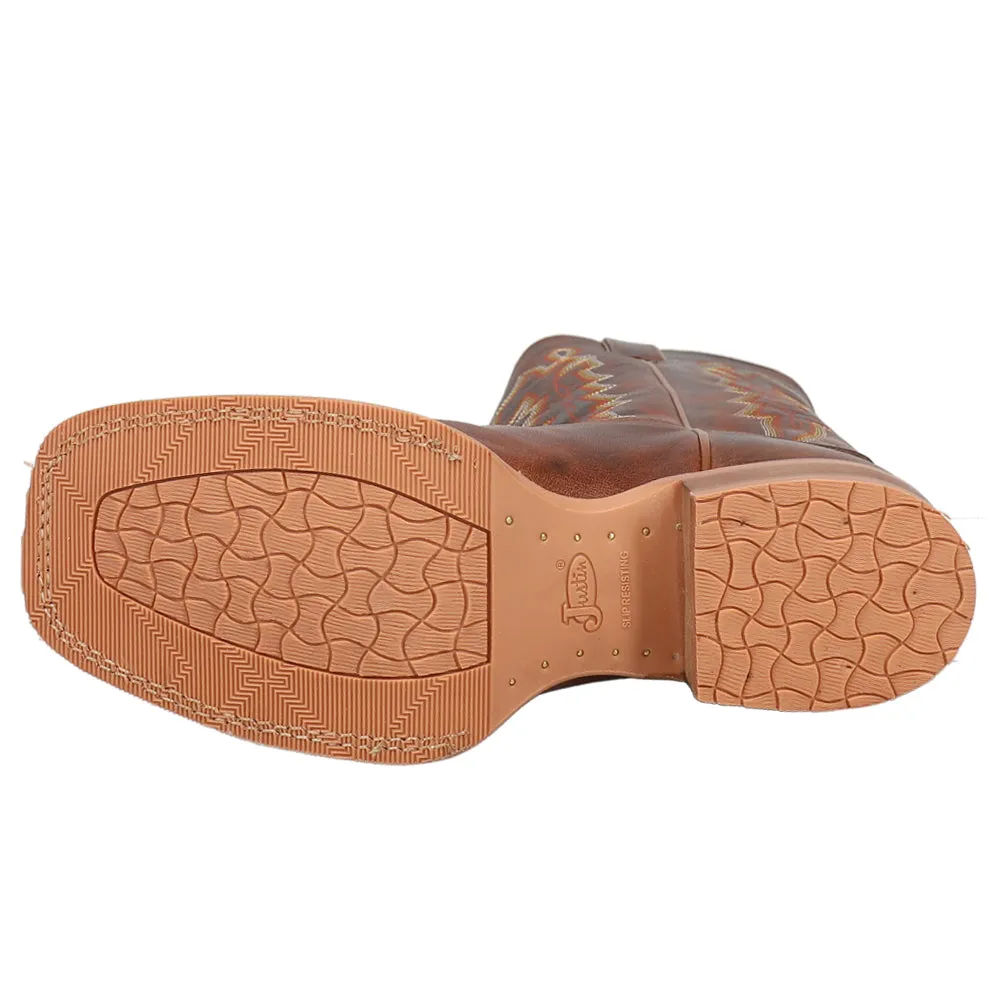 Carsen Embroidered Square Toe Cowboy Boots