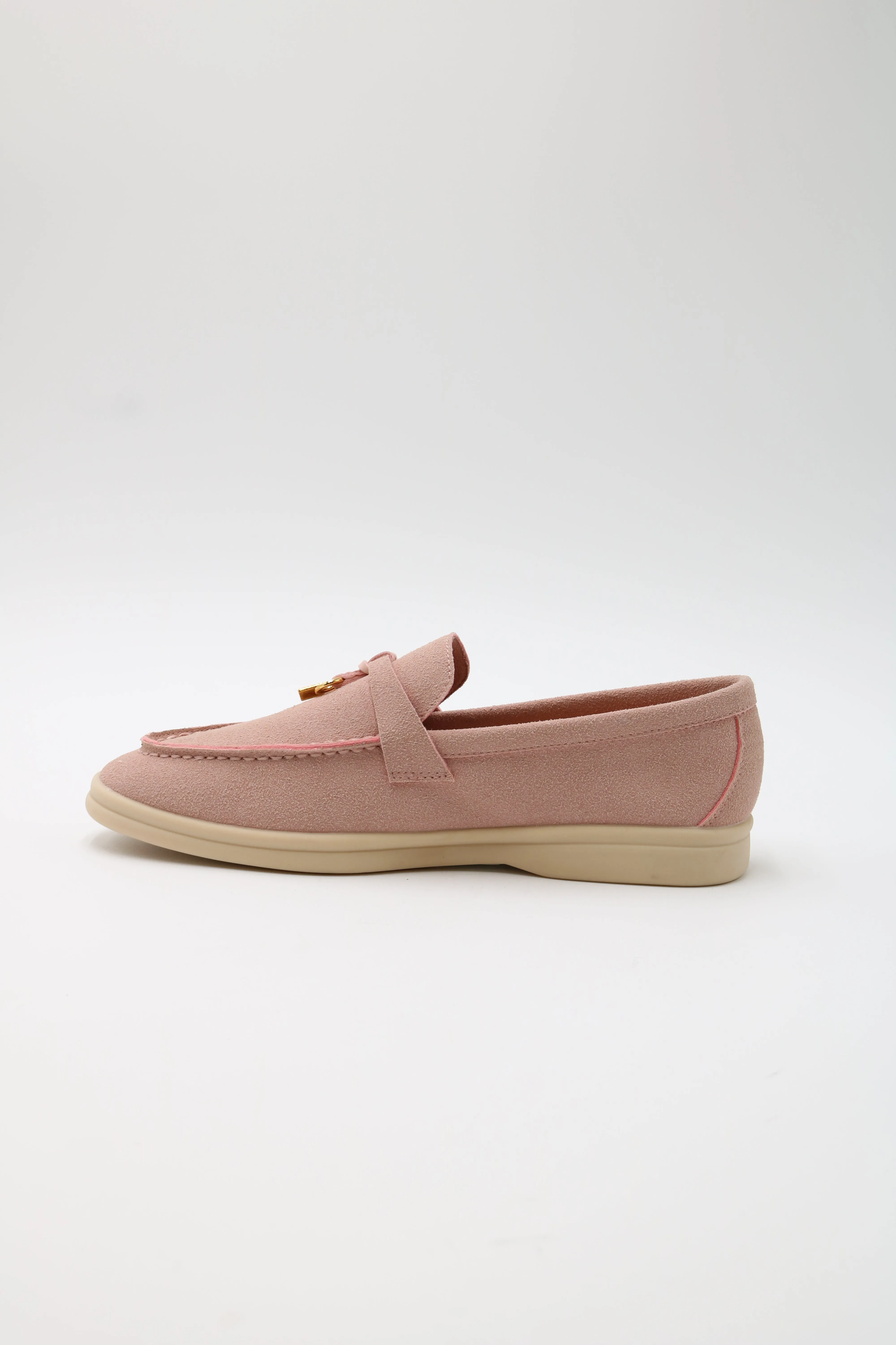 CHARLIE-01 Gold-Accent Loafers