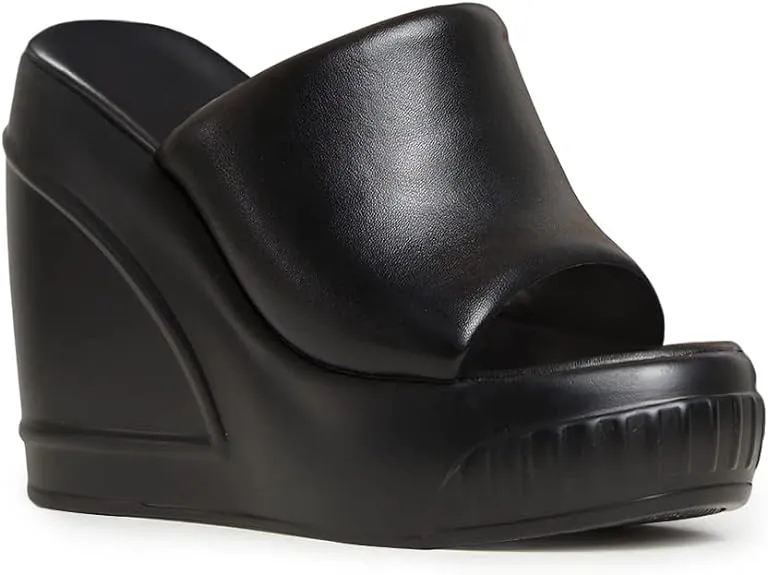 Chic Rubber Platform Wedge Sandals