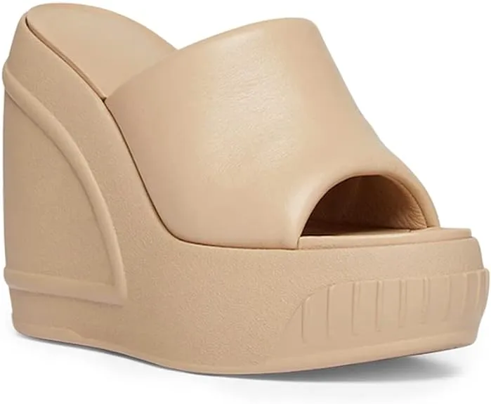 Chic Rubber Platform Wedge Sandals