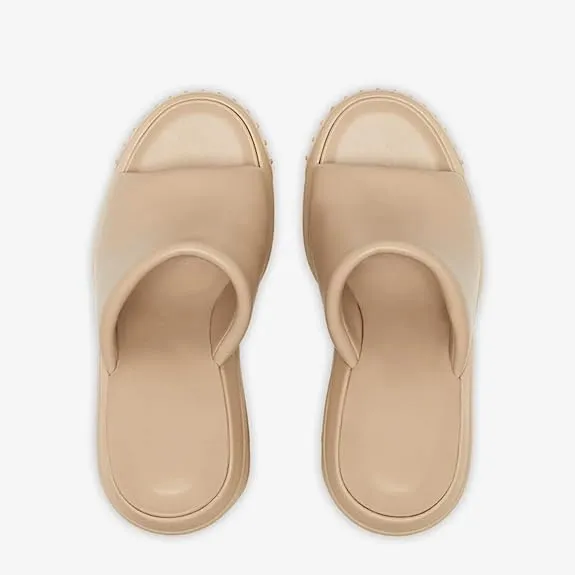 Chic Rubber Platform Wedge Sandals