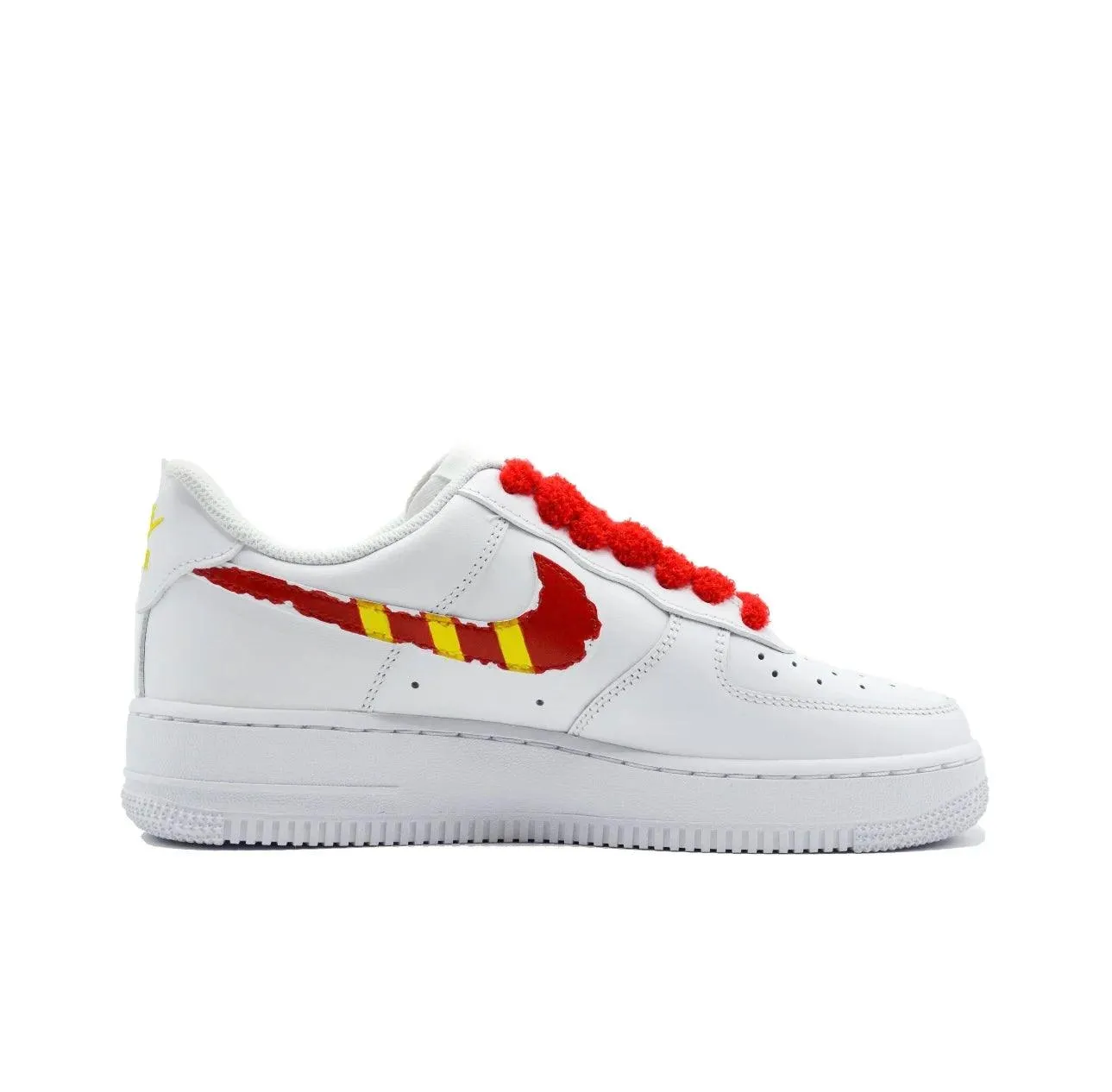 Customized Women's Nike Air Force 1 Low Christmas Tree Sneakers DD8959-100-Team111