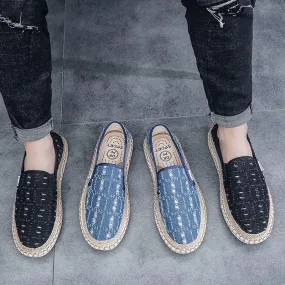 Denim Canvas Breathable Loafers