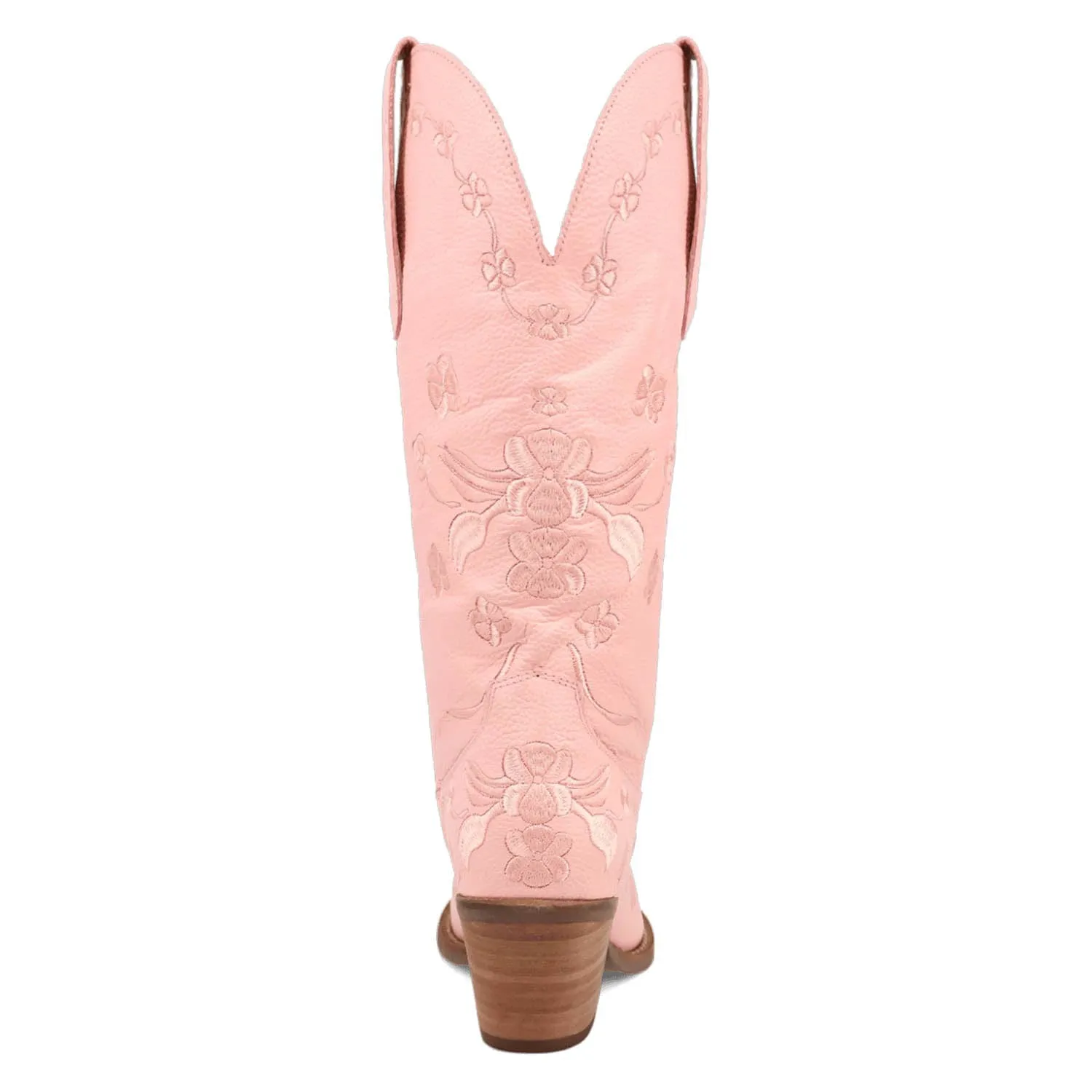 Dingo Womens Love Bug Pink Leather Cowboy Boots