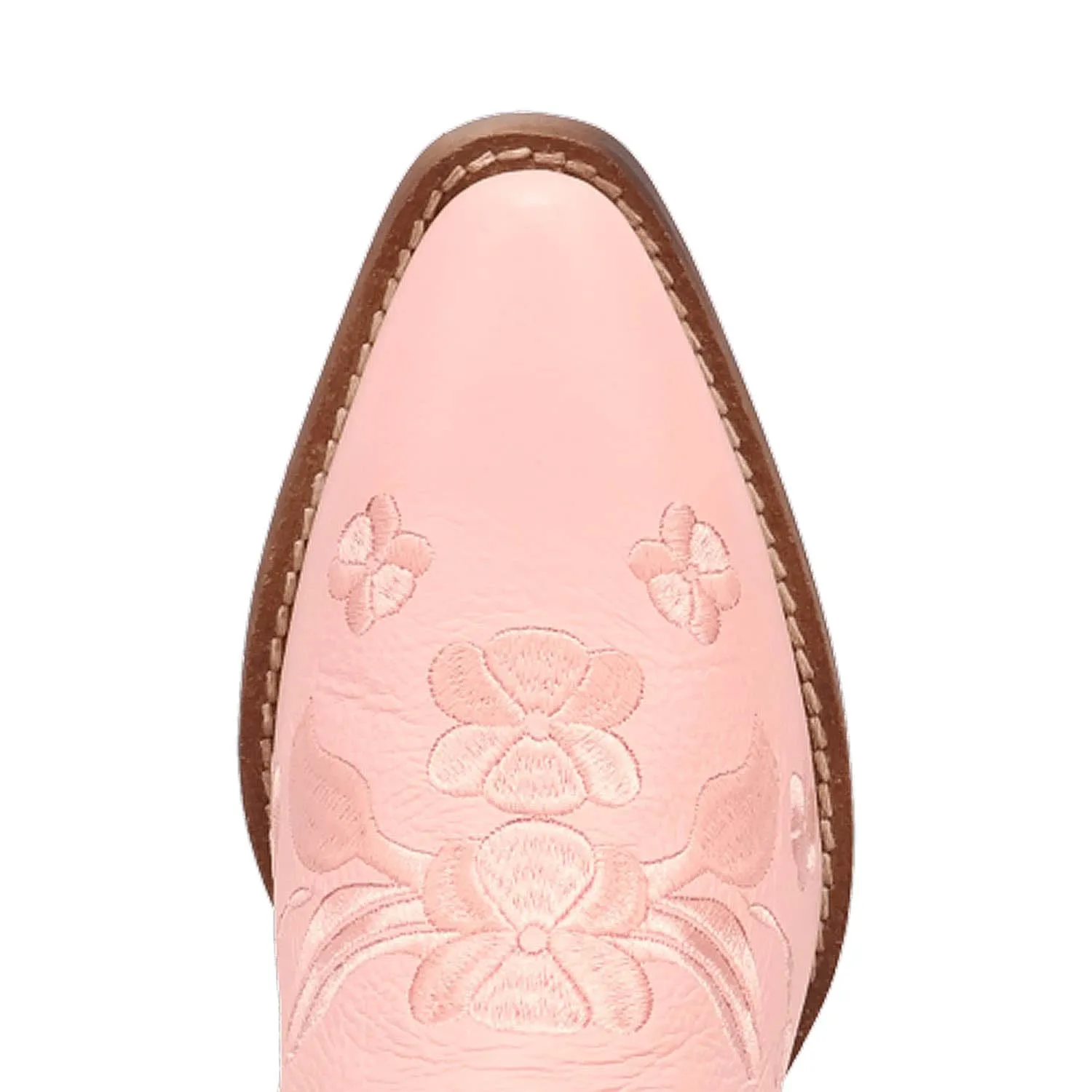 Dingo Womens Love Bug Pink Leather Cowboy Boots