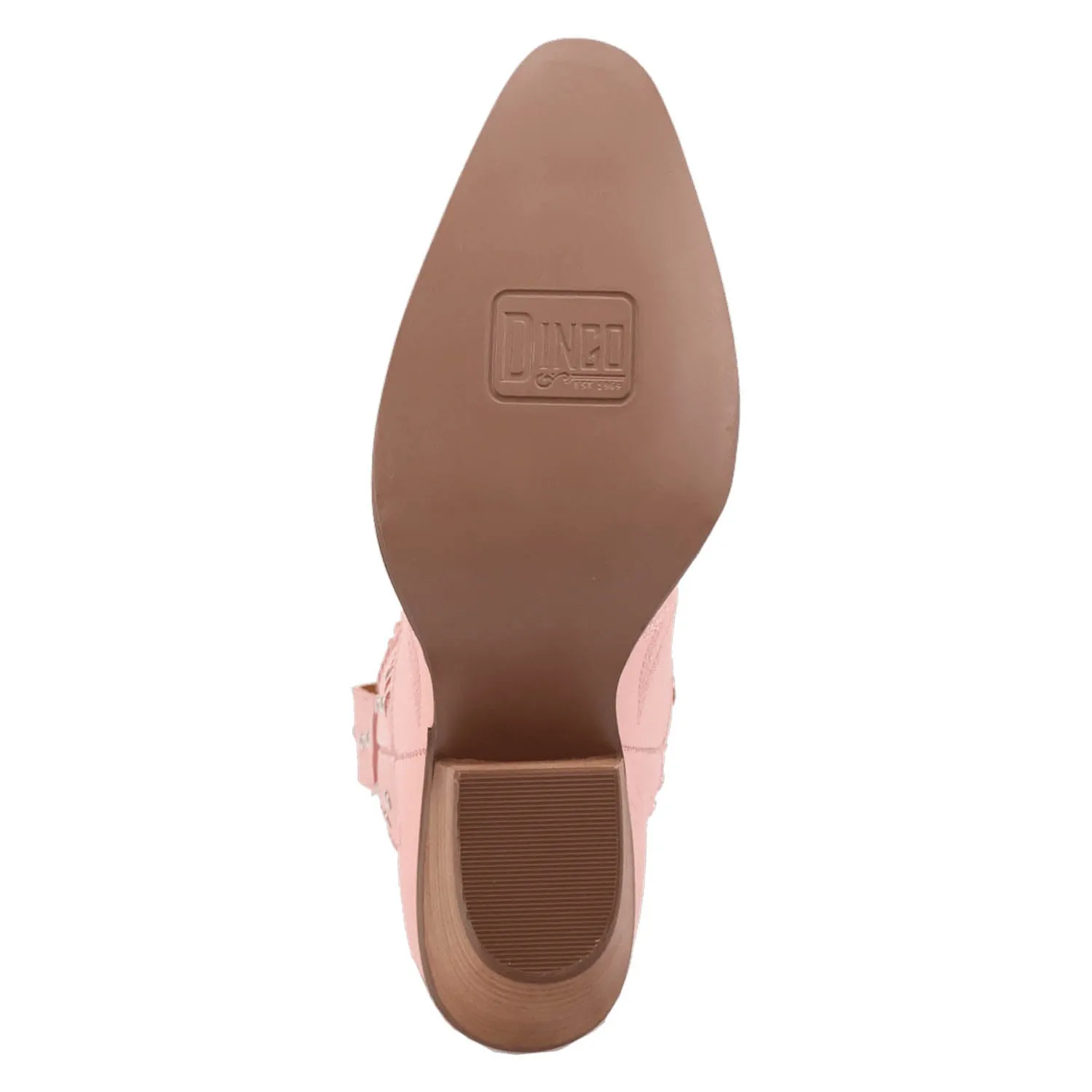 Dingo Womens Preciousie Pink Leather Cowboy Boots
