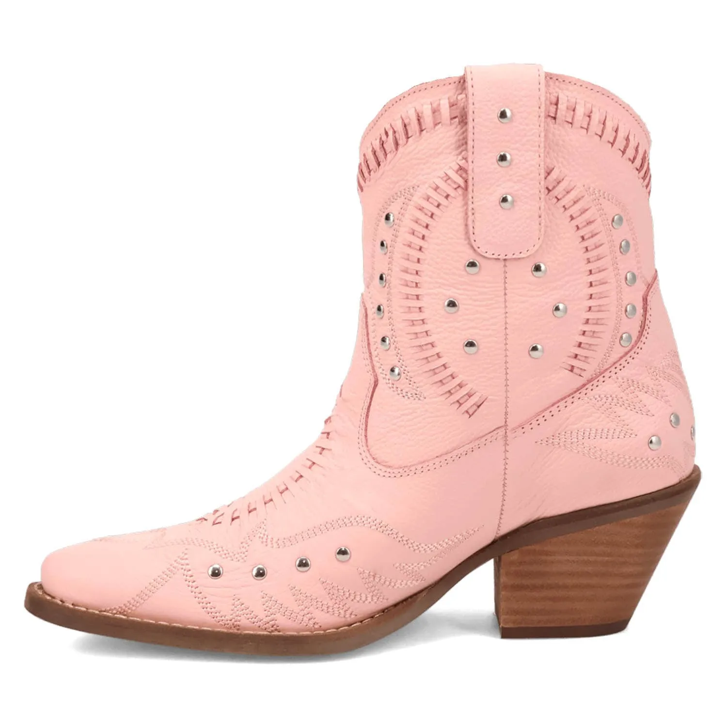 Dingo Womens Preciousie Pink Leather Cowboy Boots