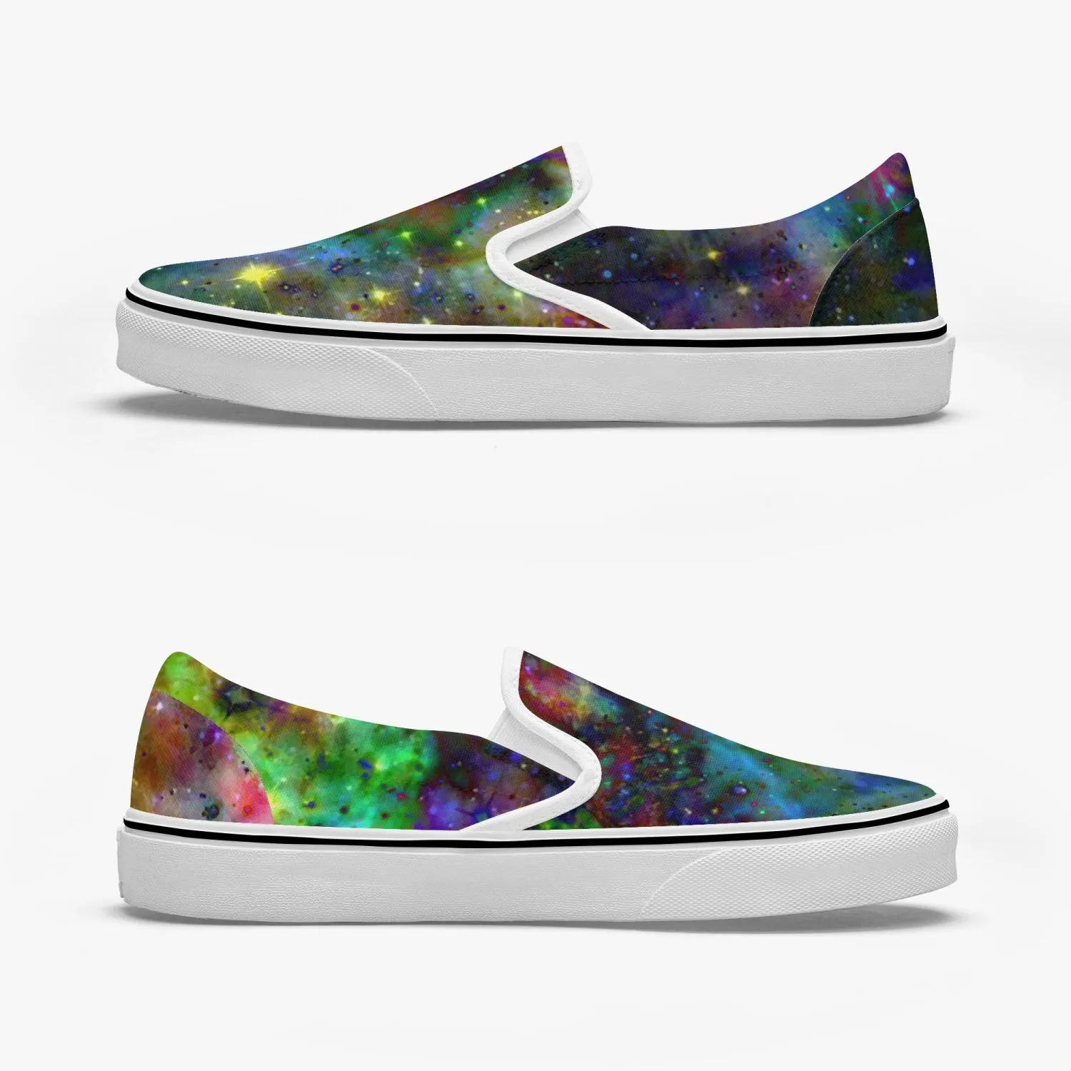 Kemrin Split-Style Psychedelic Slip-On Shoes