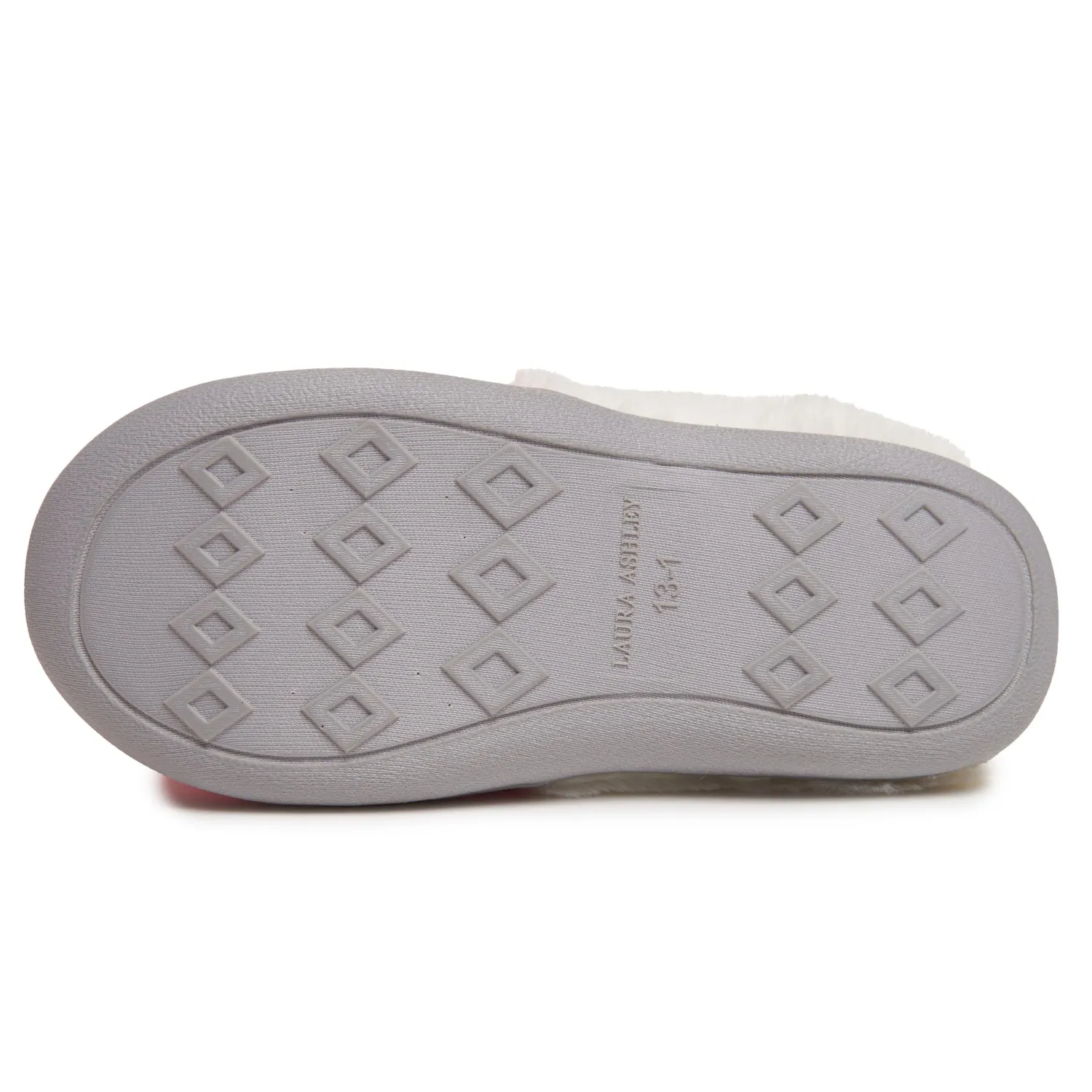 Laura Ashley Girl's Close Stitch Knit Clog Slippers with Pom Poms
