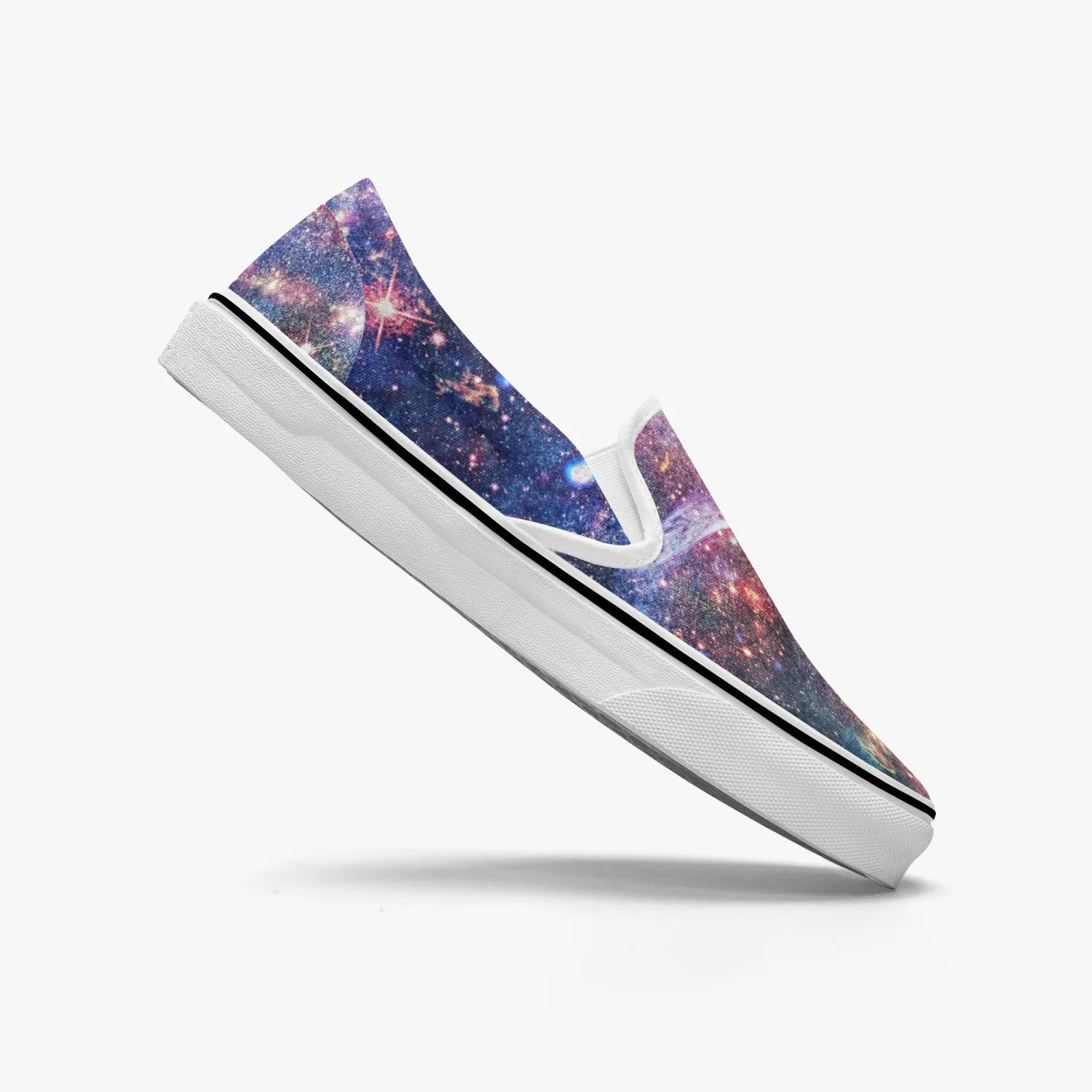 Niari's Shadow Split-Style Psychedelic Slip-On Shoes