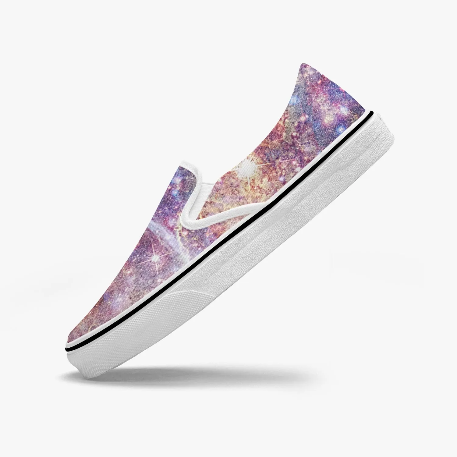 Niari's Shadow Split-Style Psychedelic Slip-On Shoes