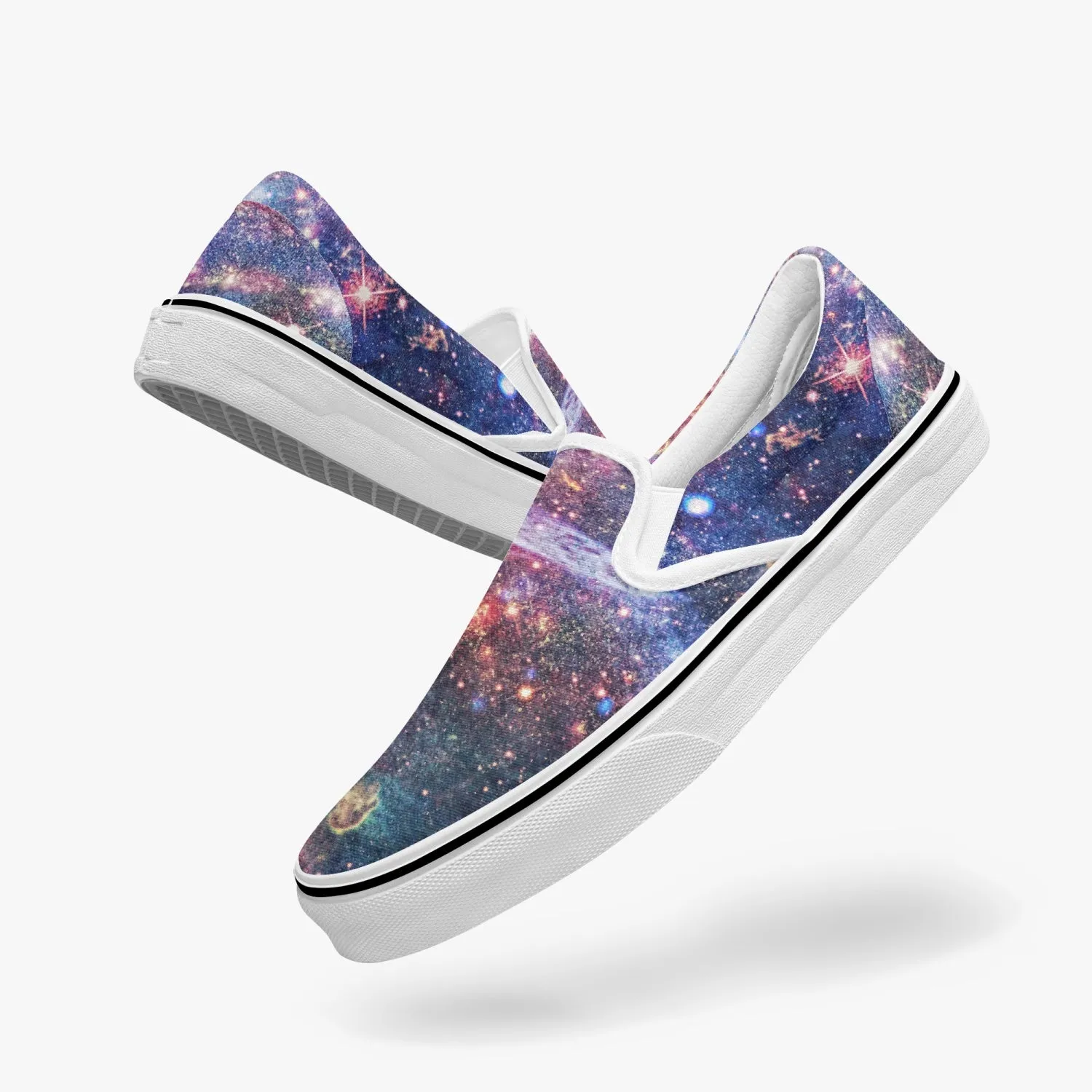 Niari's Shadow Split-Style Psychedelic Slip-On Shoes