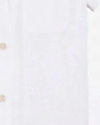 Seersucker Cotton Classic Short Pj Set in White | White