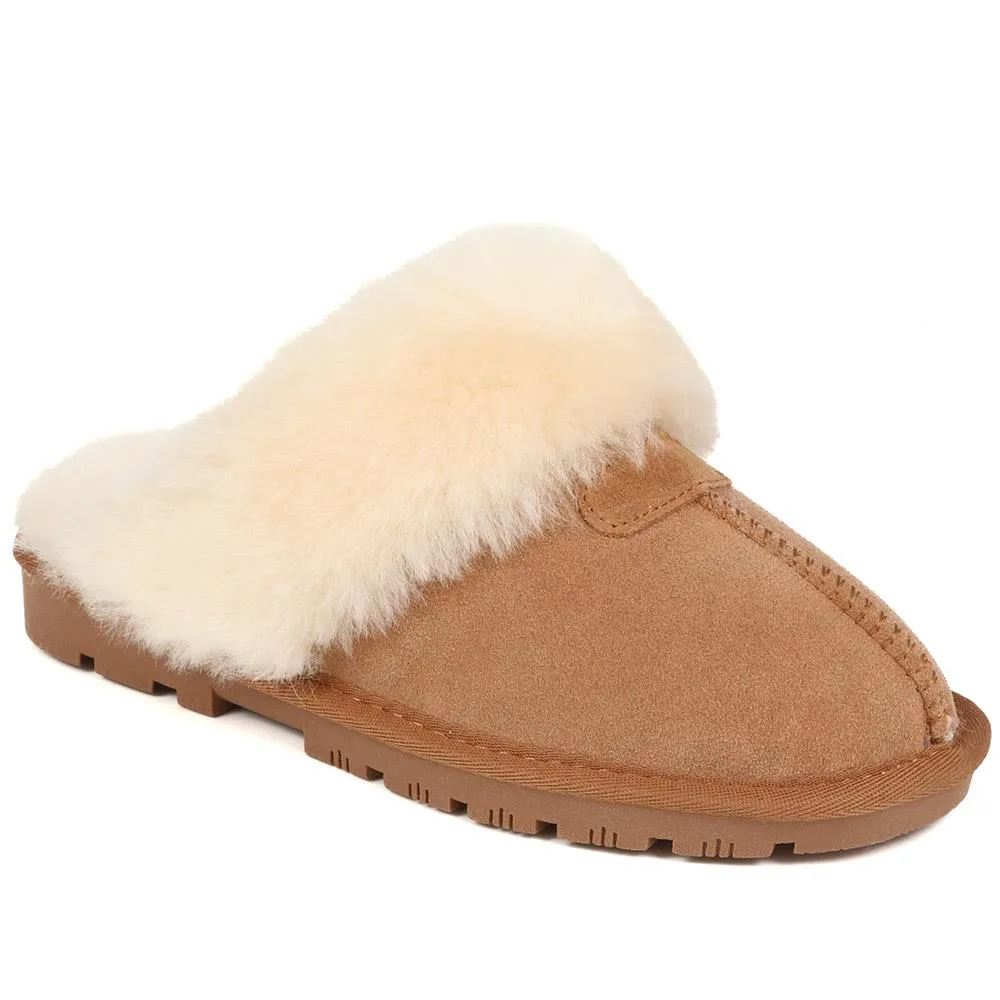 Sheepskin-Lined Slippers - DUO38001 / 324 670