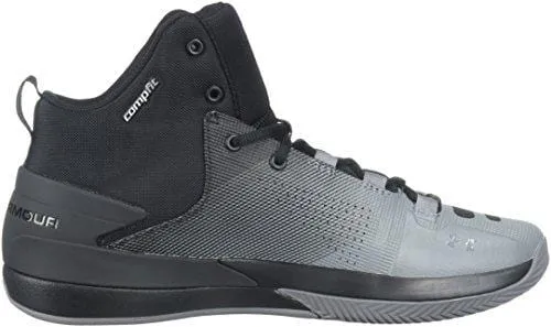 Under Armour Men's Rocket 3 Basketball Shoe, Black (005)/Zinc Gray, 9.5