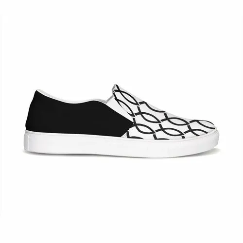Women's Athletic Sneakers, Low Top Slip-On Canvas Shoes - Ichthys